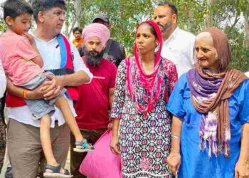 On CM directives, Jimpa takes stock of on ground situation in flood-affected areas of Hoshiarpur district