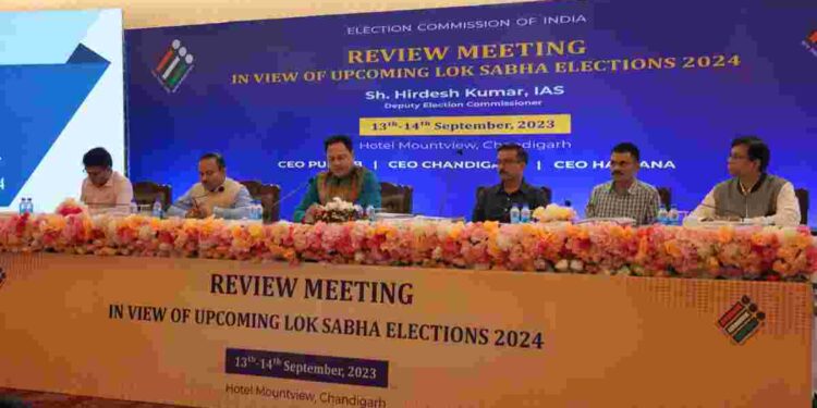 ECI holds review meeting with CEO Punjab and DCs in view of forthcoming Lok Sabha polls