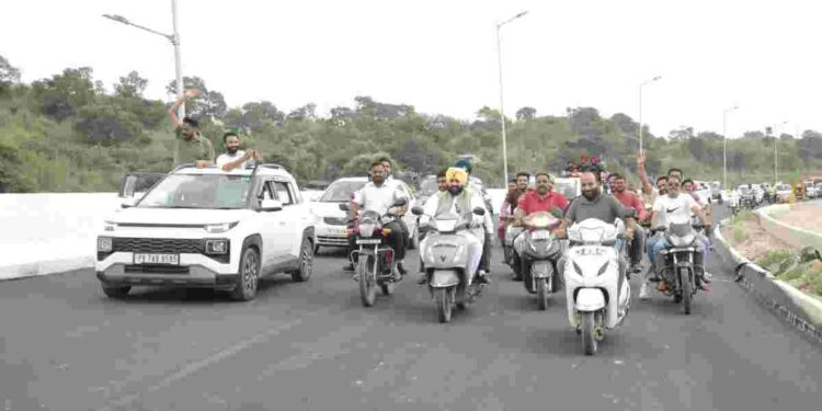 Efforts of Harjot Singh Bains bear fruit, Nangal flyover inaugurated