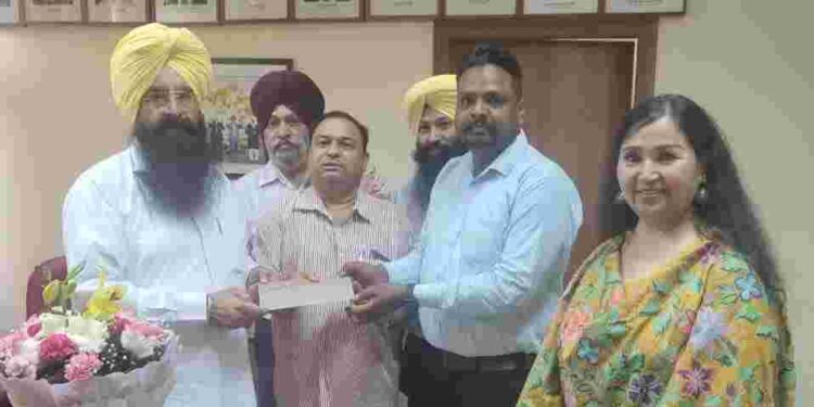 GURMEET SINGH KHUDIAN HANDS OVER APPOINTMENT LETTER TO FISHERMAN ON COMPASSIONATE GROUND