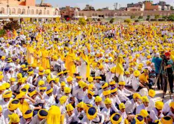 Chief Minister Bhagwant Singh Mann, thousands of youth from across the state today participated in Ardaas at Sri Harmandir Sahib to make the state completely drug free