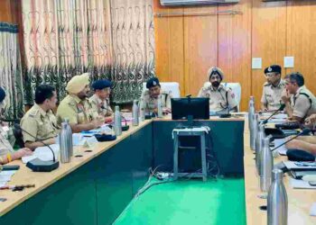 IGP PRADEEP KUMAR YADAV PRESIDES OVER INTER-STATE COORDINATION MEETING OF PUNJAB AND RAJASTHAN POLICE OFFICERS IN ABOHAR