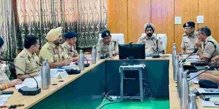 IGP PRADEEP KUMAR YADAV PRESIDES OVER INTER-STATE COORDINATION MEETING OF PUNJAB AND RAJASTHAN POLICE OFFICERS IN ABOHAR