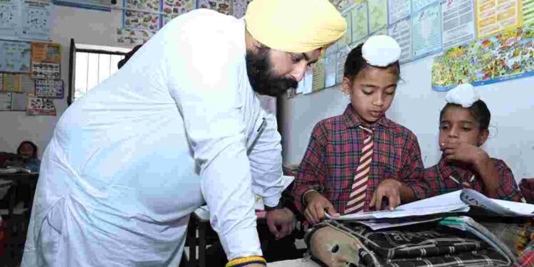 Minister Harjot Singh Bains conducted an inspection