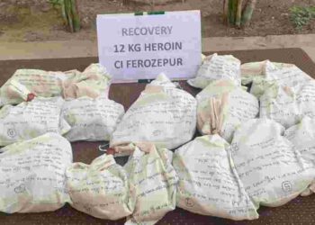 PUNJAB POLICE ARREST TWO DRUG SMUGGLERS WITH 12KG HEROIN FROM FEROZEPUR