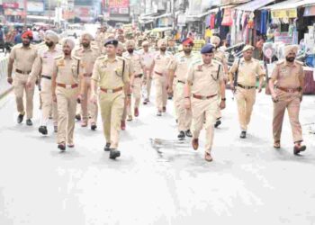 PUNJAB POLICE, PARAMILITARY FORCES CARRY OUT FLAG MARCHES ACROSS STATE