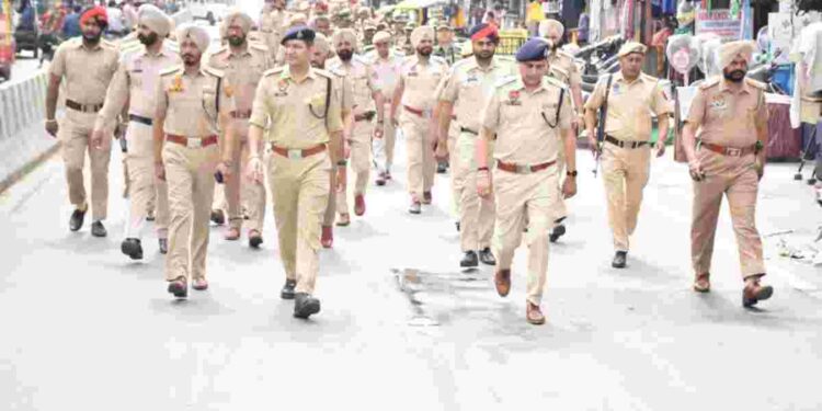 PUNJAB POLICE, PARAMILITARY FORCES CARRY OUT FLAG MARCHES ACROSS STATE