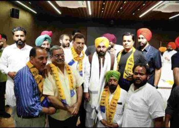 Chief Minister Bhagwant Mann got all the leaders inducted into the party, welcomed them