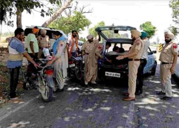 PUNJAB POLICE CONDUCTS CHECKING OF VEHICLES ACROSS STATE