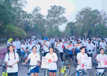 PUNJAB POLICE ORGANISES CYCLE RALLY AGAINST DRUG MENACE IN SBS NAGAR