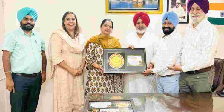 Punjab clinched "Best Performing State Award" in India under AIF Scheme