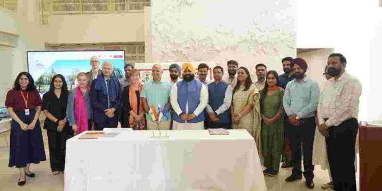 Harjot Singh Bains exchange MoU with Finnish Ambassador for primary teacher training