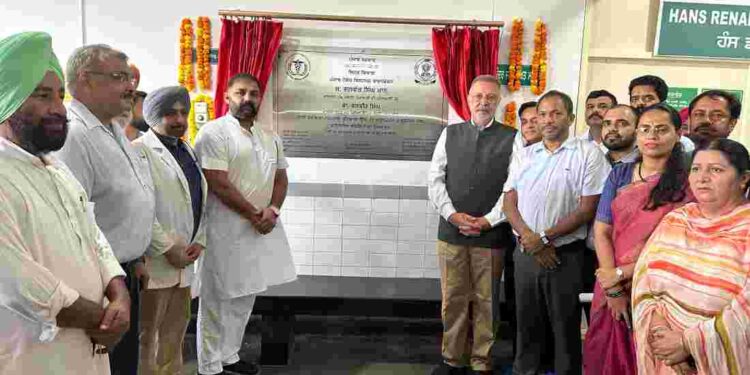 HEALTH MINISTER DR BALBIR SINGH INAUGURATES DIALYSIS CENTRES AT EIGHT GOVERNMENT HOSPITALS IN PUNJAB