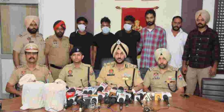 PUNJAB POLICE BUSTS TRANS-BORDER NARCOTIC NETWORK IN AMRITSAR; THREE HELD WITH 5 KG HEROIN, ₹3.95L DRUG MONEY