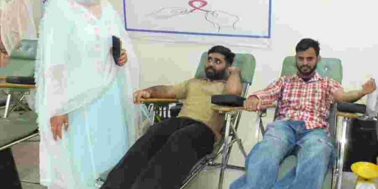 Blood donation camp held at Khalsa College