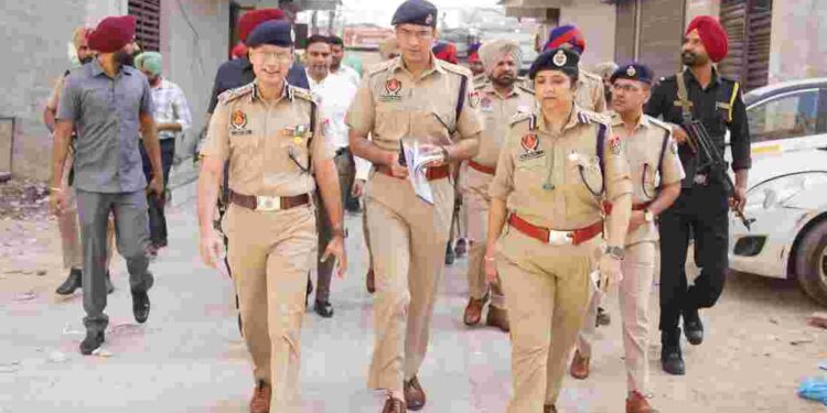 DGP GAURAV YADAV LEADS FROM FRONT AS PUNJAB POLICE CONDUCTS CASO FOR SAFE NEIGHBOURHOOD TO CURB STREET CRIMES