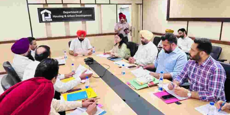 Officers must ensure time bound completion of projects: Hardeep Singh Mundian