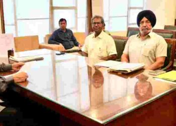 Cabinet Minister Mohinder Bhagat Reviews Ongoing Projects of Defense Services Welfare Department