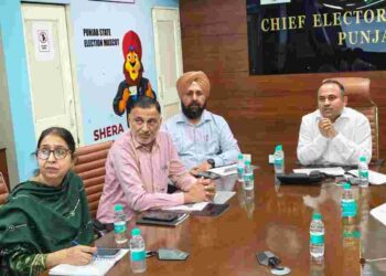 Punjab CEO Sibin C hands over draft electoral roll to representatives of political parties