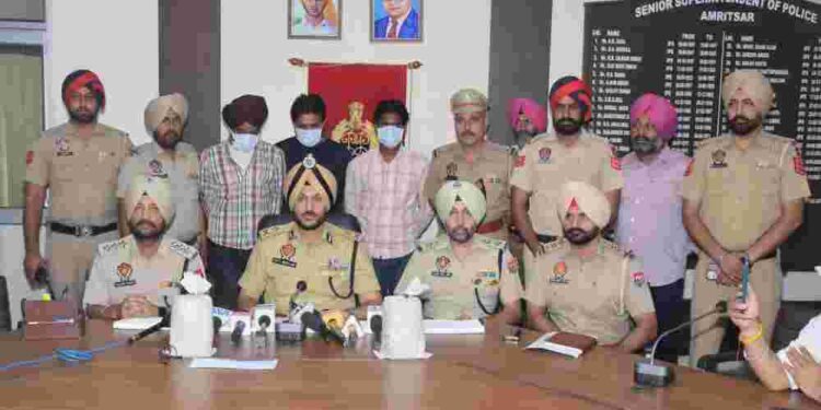 PUNJAB POLICE BUSTS TRANS-BORDER NARCOTIC SMUGGLING RACKET; THREE HELD WITH 1KG ICE, 1KG HEROIN