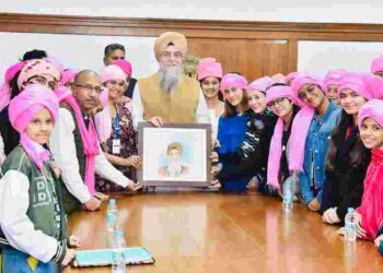 Speaker Sandhwan inspires school and college girls visiting Punjab Vidhan Sabha to succeed in life & become good citizens