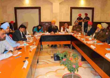 Sandhwan chaired a Meeting on 450th foundation day celebration of Amritsar