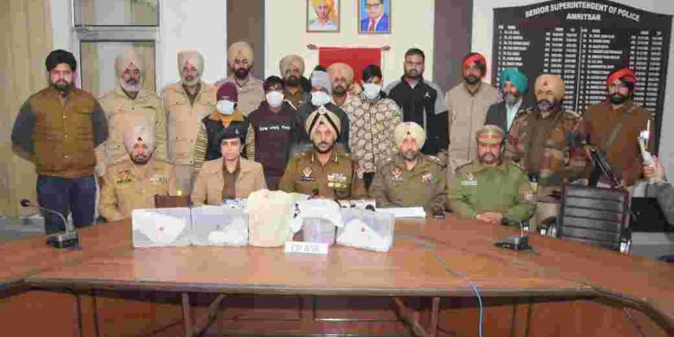 PUNJAB POLICE BUSTS CROSS-BORDER DRUG AND WEAPON SMUGGLING CARTEL; KINGPIN AMONG 12 HELD