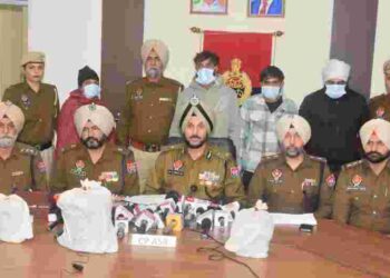 PUNJAB POLICE BUSTS CROSS-BORDER DRUG CARTEL; WOMAN AMONG FOUR HELD WITH 5KG HEROIN