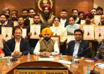 Hardeep Singh Mundian hands over appointment letters to 44 candidates in Water Supply and Sanitation Department