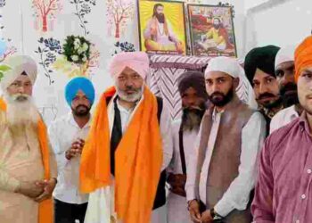 Finance Minister Harpal Singh Cheema pays obeisance on the occasion of the 648th Parkash Purb of Shiromani Bhagat Ravidas Ji