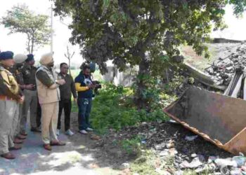 War Against Drugs; UNAUTHORISED STRUCTURES BUILT BY DRUG SMUGGLERS RAZED IN PHILLAUR