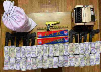 TWO HELD WITH 5KG HEROIN, SEVEN PISTOLS, ₹7.2L DRUG MONEY FROM TARN TARAN
