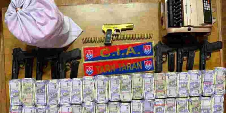 TWO HELD WITH 5KG HEROIN, SEVEN PISTOLS, ₹7.2L DRUG MONEY FROM TARN TARAN