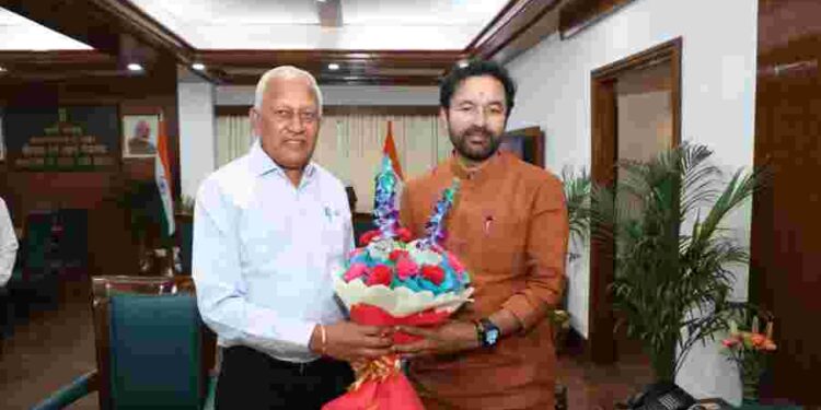 BARINDER KUMAR GOYAL MEETS UNION COAL AND MINES MINISTER G. KISHAN REDDY FOR EARLY COMPLETION OF POTASH SURVEY WORK IN PUNJAB