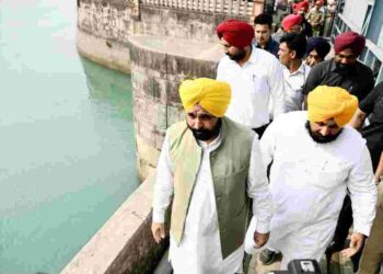 CM MANN AT NANGAL DAM: NOT A SINGLE DROP OF PUNJAB’s WATER WILL BE ALLOWED TO BE STOLEN!