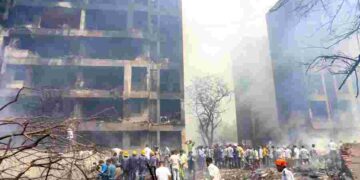 Ahmedabad: Rescue efforts are underway at the site of crash of Air India Flight AI171, in Ahmedabad on Thursday