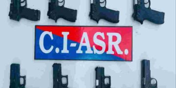 CROSS-BORDER ARMS SMUGGLING NETWORK BUSTED IN AMRITSAR; TWO HELD WITH EIGHT PISTOLS