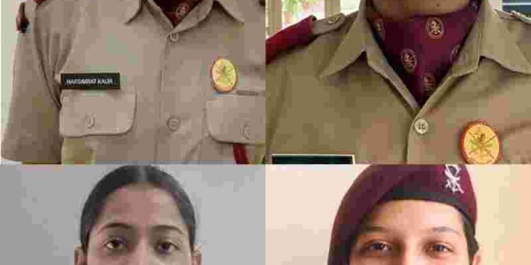 Four Lady Cadets from Mai Bhago Institute Make it to Elite Defence Academies