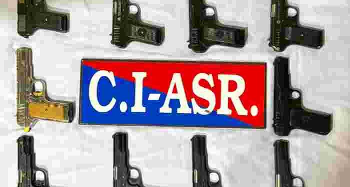 CROSS-BORDER ARMS SMUGGLING NETWORK BUSTED IN AMRITSAR; ONE HELD WITH TEN PISTOLS