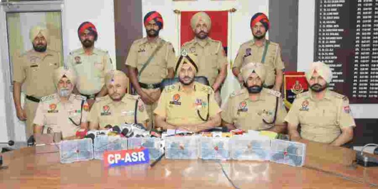 CROSS BORDER ARMS SMUGGLING NETWORK BUSTED IN AMRITSAR; FOUR HELD WITH 7 PISTOLS