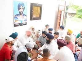 Cabinet Minister Harjot Singh Bains expresses condolences to family of Martyr Lance Naik Pritpal Singh