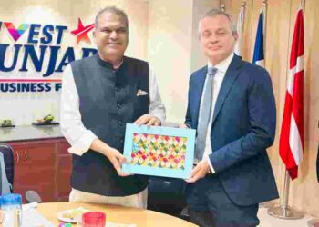 Political Counsellor of British High Commission meets Cabinet Minister Sanjeev Arora pertaining to “Visa Fraud Ton Bacho” campaign