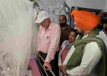 Health Minister Dr. Balbir Singh Reviews Dengue Cases in Nabha, Visits Civil Hospital and Hotspot Areas