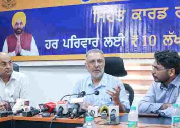 EVERY PUNJABI TO GET ₹10L CASHLESS HEALTH INSURANCE COVER: DR BALBIR SINGH