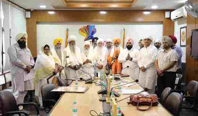 PUNJAB GOVT TO OBSERVE 350th MARTYRDOM DAY OF SRI GURU TEGH BAHADUR JI WITH GRANDEUR: HARJOT BAINS
