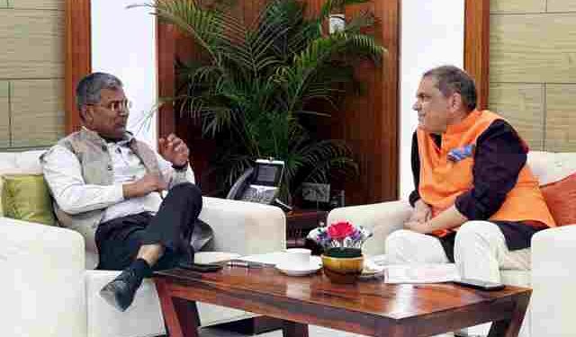 NHAI Chairman assures Minister Arora Adampur Airport connectivity, also assures fast completion of all on going projects in Punjab