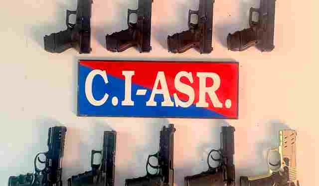 CROSS-BORDER ILLEGAL ARMS SMUGGLING NETWORK BUSTED IN AMRITSAR; THREE HELD WITH NINE PISTOLS
