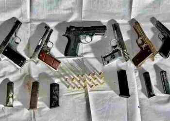 TWO OPERATIVES OF BAMBIHA GANG HELD WITH SIX PISTOLS FROM BARNALA