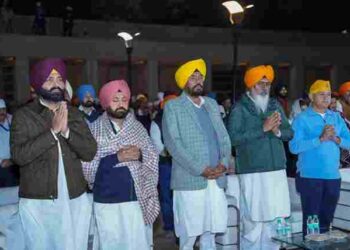 Punjab Government’s Mesmerizing Drone Show Pays Homage to Sri Guru Tegh Bahadur Ji at Sri Anandpur Sahib