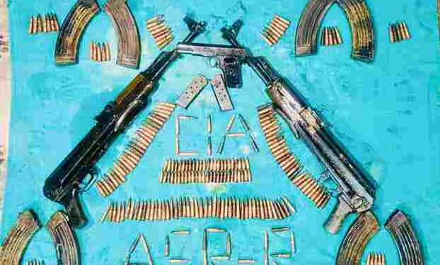 TWO AK-SERIES ASSAULT RIFLES, ONE SOPHISTICATED PISTOL RECOVERED FROM NEAR INDO-PAK BORDER IN AMRITSAR